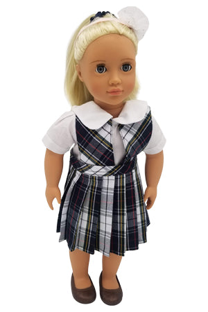 American Doll Dress-Avila Plaid 100