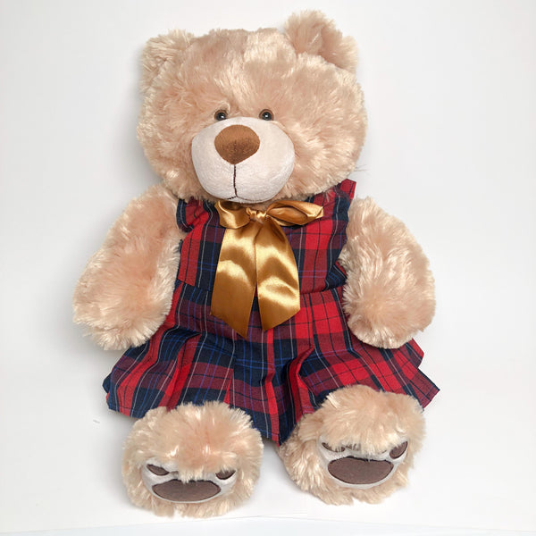 School Uniforms Girls 18 Inch Teddy Bear-Ford Plaid 94