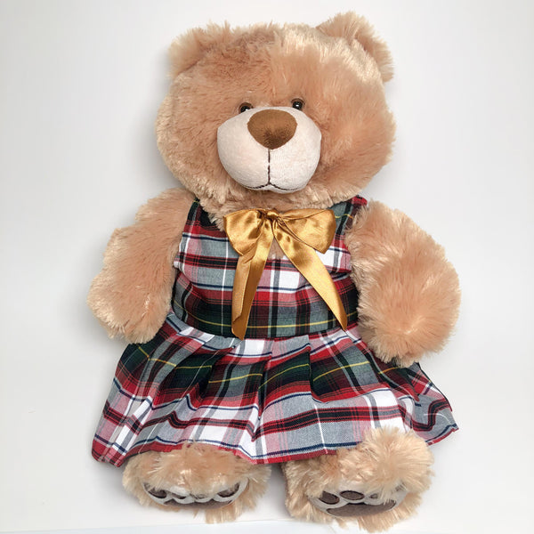 School Uniforms Girls 18 Inch Teddy Bear-Linus Plaid 2A