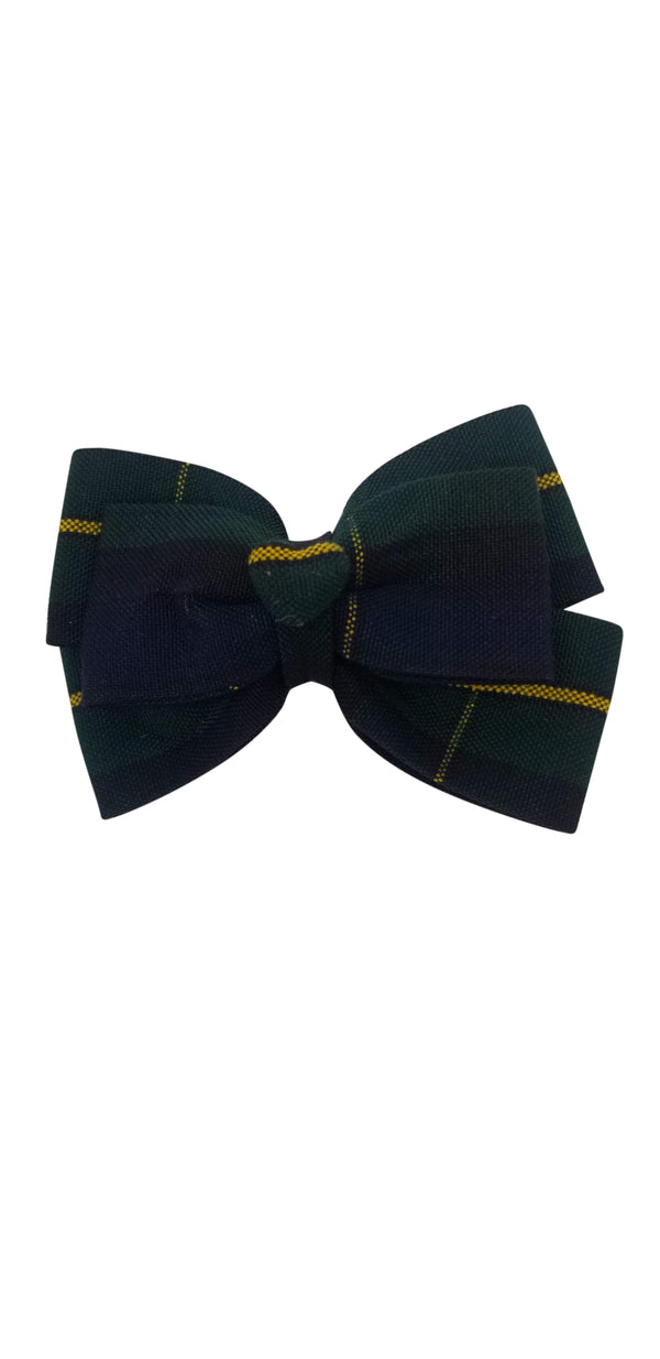 School Uniforms Heart Hair Bow-Madison