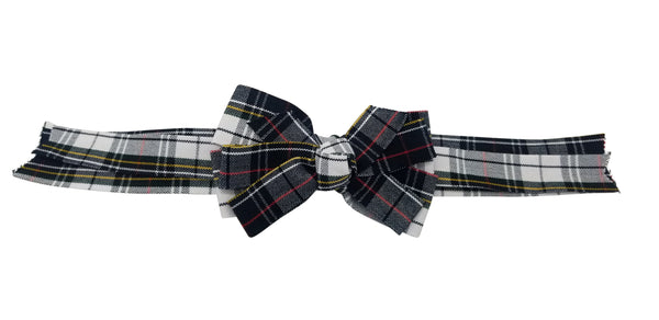 Long Tail Hair Bow-Lloyd Plaid