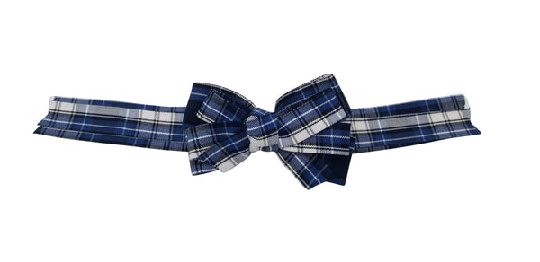 Long Tail Hair Bow-Simmons Plaid