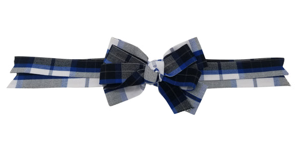Long Tail Hair Bow-Garfield Plaid