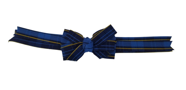 Long Tail Hair Bow-Churchill Plaid