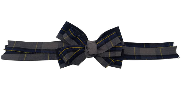 Long Tail Hair Bow-Pius Plaid