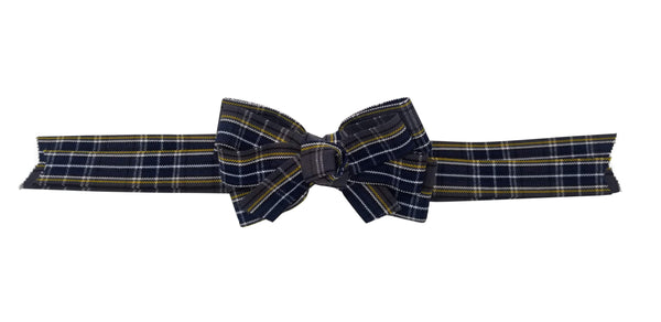 Long Tail Hair Bow-Bernard Plaid