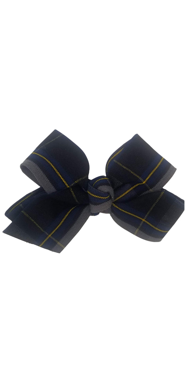 School Uniforms JoJo Hair Bow-Pius Plaid