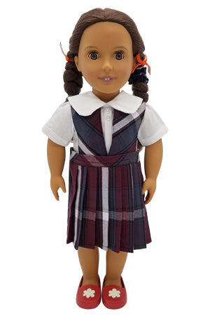 American Doll Dress- Washington Plaid 91