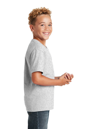 Spring Valley Montessori School P.E. Shirt w/School Logo. Ash Grey. MUST BE WORN ON THURSDAYS.