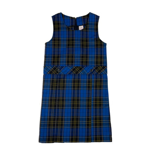 School Uniform Plaid Jumper Round Neck-Churchill 92