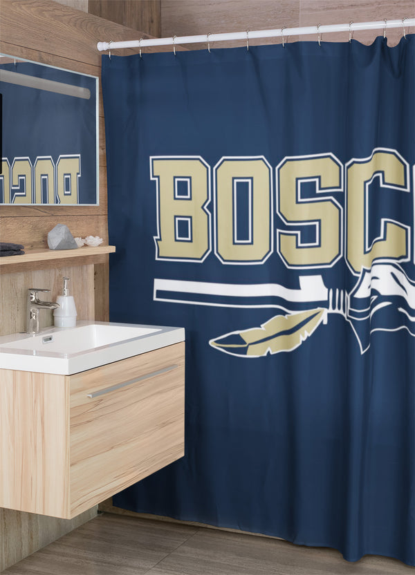 SAMPLE. School Spirit Shower Curtain. INQUIRE ABOUT US BEING YOUR SCHOOL UNIFORM VENDOR