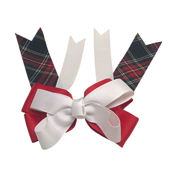 Cheer Hair Bows-Agnes Plaid