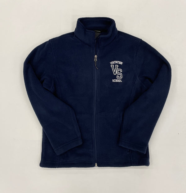 SAMPLE. FLEECE JACKET W/SCHOOL LOGO. INQUIRE ABOUT US BEING YOUR SCHOOL UNIFORM VENDOR
