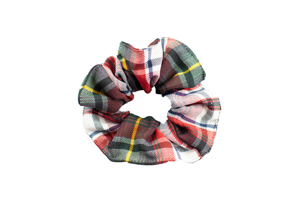 School Uniform Girls Scrunchie-Linus Plaid