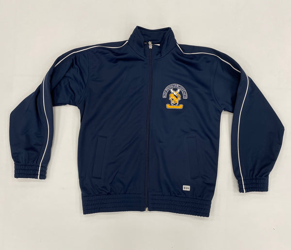 PE WARM UP JACKET W/ SCHOOL LOGO. INQUIRE ABOUT US BEING YOUR SCHOOL UNIFORM VENDOR