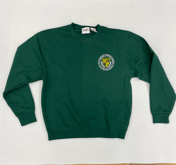 PE SWEATSHIRT w/School Log. INQUIRE ABOUT US BEING YOUR SCHOOL UNIFORM VENDOR