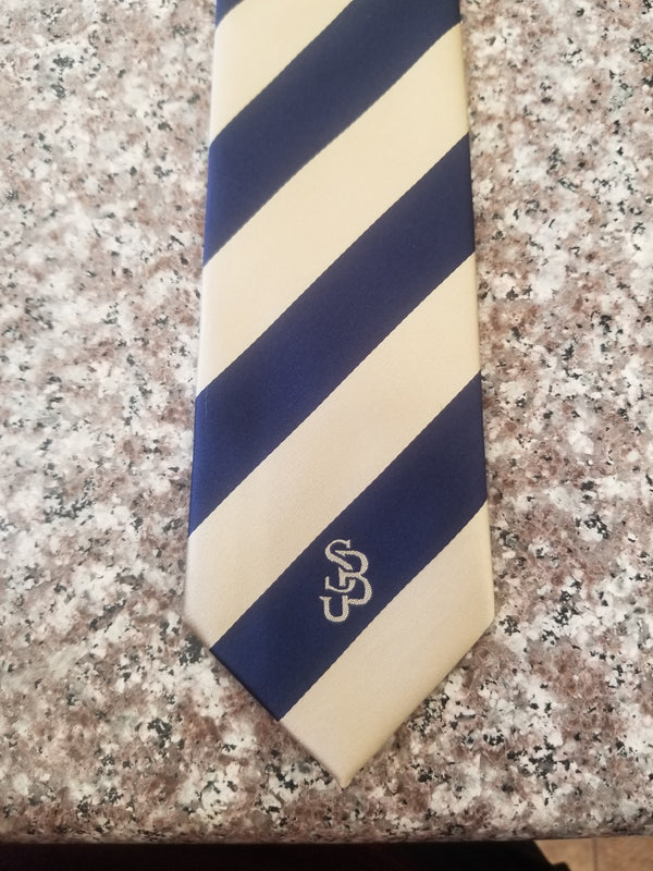SAMPLE. School Uniform Customized Tie. Your School Name and Logo on Tie. INQUIRE ABOUT US BEING YOUR SCHOOL UNIFORM VENDOR.