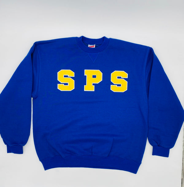 SAMPLE. School Uniform Chenille School Initials Sweater. AVAILABLE FOR OUR SCHOOLS. INQUIRE ABOUT US BEING YOUR SCHOOL VENDOR