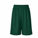 Spring Valley Montessori School Performance Mesh P.E. Shorts w/School Logo. Green.