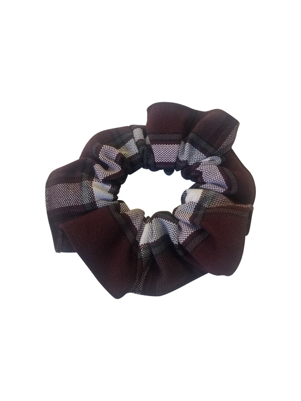 School Uniform Girls Scrunchie-Washington Plaid