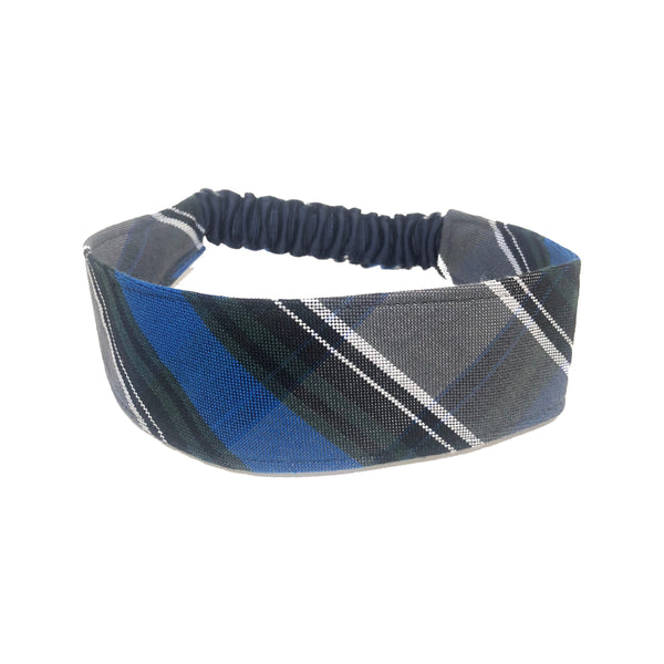 School Uniform Soft Headband- Anthony Plaid