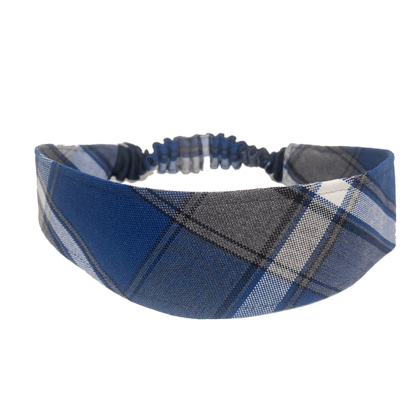 School Uniforms Soft Headband-Ross Plaid