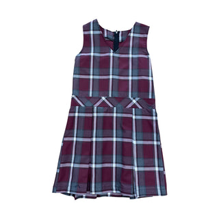 School Uniform Plaid Round Neck Jumper-Washington 91