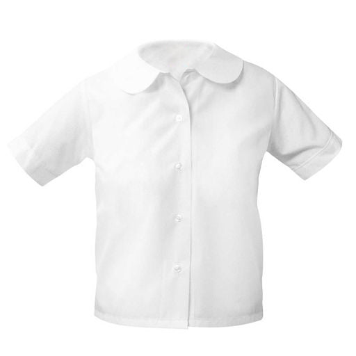 St. Mary's Washington School Girls Short Sleeve Peter Pan Blouse. (K-4TH).