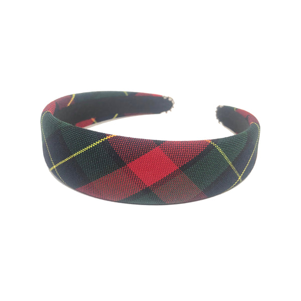 School Uniform Headband-Cecilia Plaid