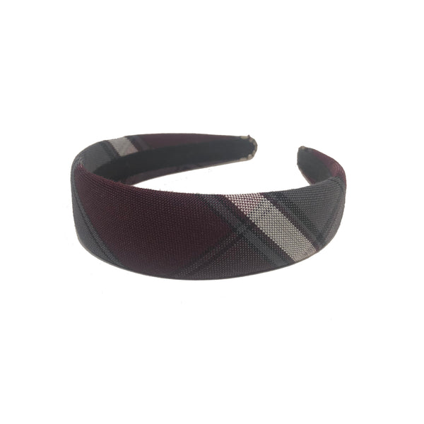 School Uniform Headband-Washington Plaid