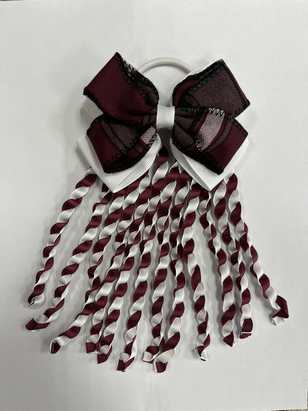 Desert Springs Cheer Plaid Bow