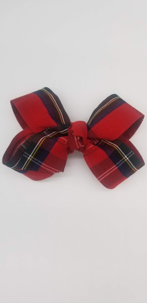 School Uniform JoJo Hair Bow-Lima Plaid