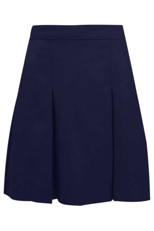 School Uniform Solid Skirt-Navy