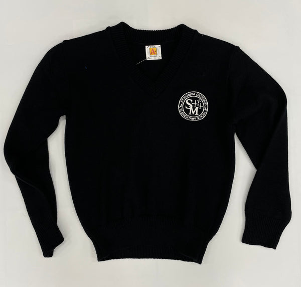 SAMPLE. SCHOOL UNIFORM PULL-OVER SWEATER W/SCHOOL LOGO. INQUIRE US BEING YOUR SCHOOL UNIFORM VENDOR