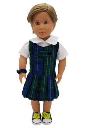 American Doll Dress-Kirk Plaid