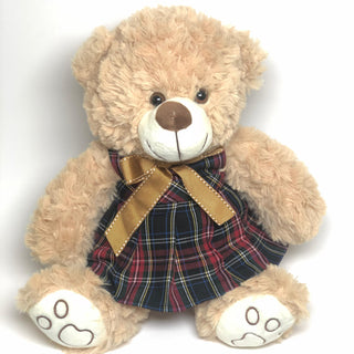School Uniforms Girls 12 Inch Teddy Bear-Agnes Plaid 36