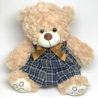 School Uniforms Girls 12 Inch Teddy Bear-Bernard Plaid 44