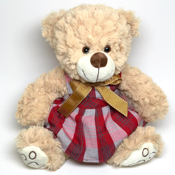 School Uniforms Girls 12 Inch Teddy Bear-Carter Plaid 1