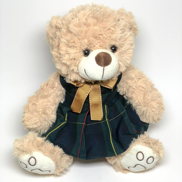 School Uniforms Girls 12 Inch Teddy Bear-Madison Plaid 83