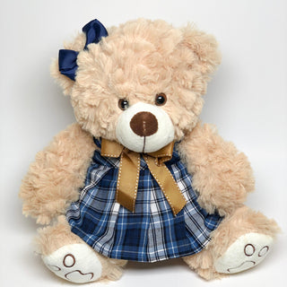 School Uniforms Girls 12 Inch Teddy Bear-Simmons Plaid 85
