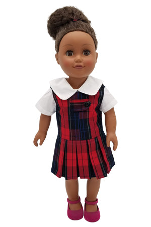 American Doll Dress-Ford Plaid 94