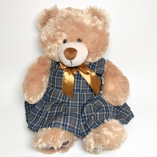 School Uniforms Girls 18 Inch Teddy Bear-Bernard Plaid 44