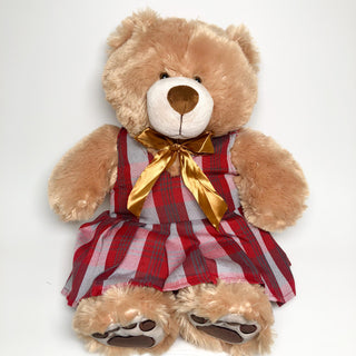 School Uniforms Girls 18 Inch Teddy Bear-Cater Plaid 1