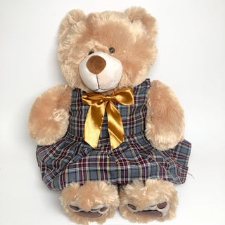 School Uniforms Girls 18 Inch Teddy Bear-Cola Plaid 43