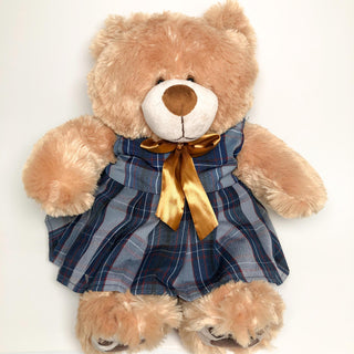 School Uniforms Girls 18 Inch Teddy Bear-Manhattan Plaid 151