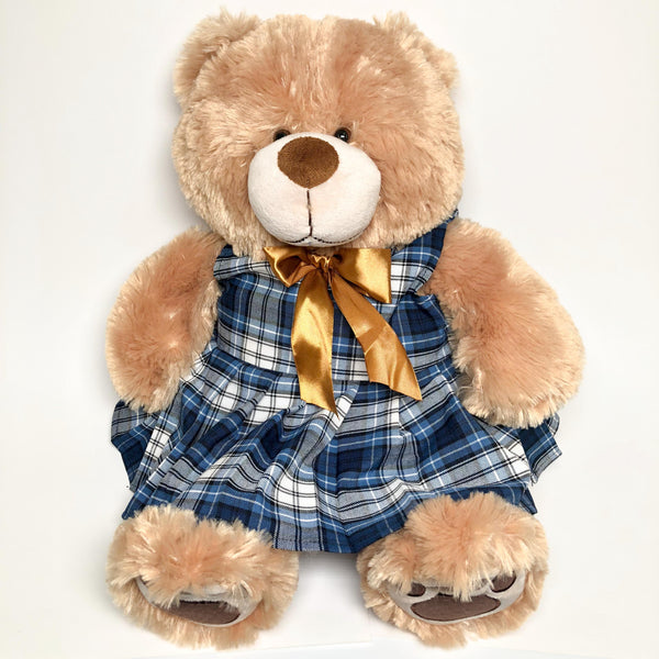 School Uniforms Girls 18 Inch Teddy Bear-Simmons Plaid 85