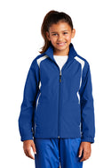 St. Mary's School (ID) Sport Windbreaker Jacket w/School Logo. Royal Blue. (K-8TH)