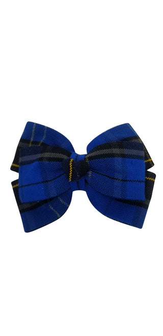 School Uniforms Heart Hair Bow-Churchill Plaid