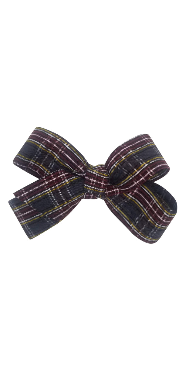 School Uniforms JoJo Hair Bow-Cola Plaid