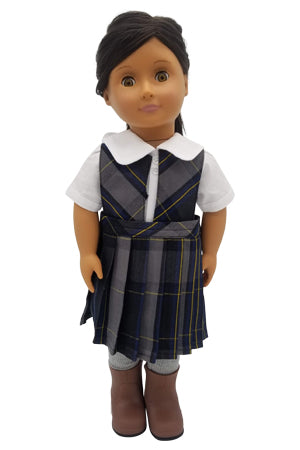 American Doll Dress- Pius Plaid 87